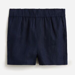 J. Crew Tropez Short in Linen: Navy, X-Small
